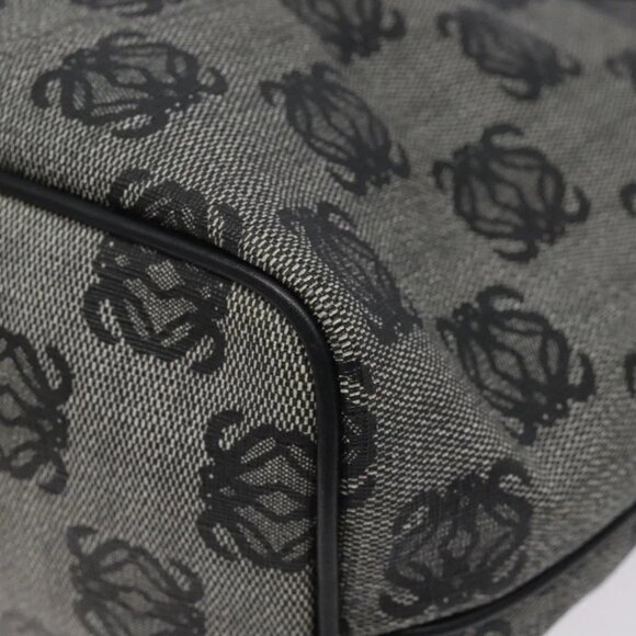 LOEWE Anagram Tote Bag PVC Black Gold Auth 122138 - Picture 5 of 16